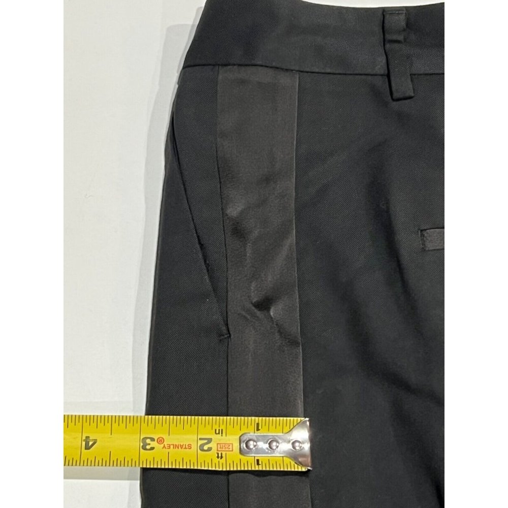 NWT BANANA REPUBLIC Mid Rise Straight Fit Trouser Pants Sz 2 Black #465051 - Picture 4 of 7